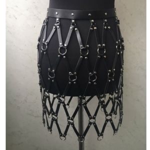 Hand made leather cage skirt